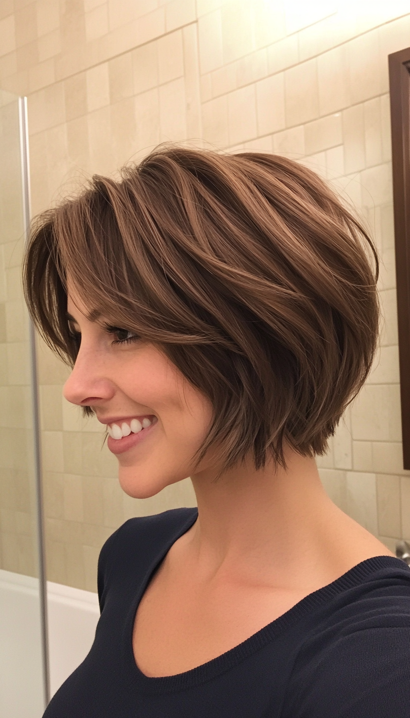 26. Mini Shag in Sandy Brunette (Short Haircuts For Women) - Short Haircuts For Women