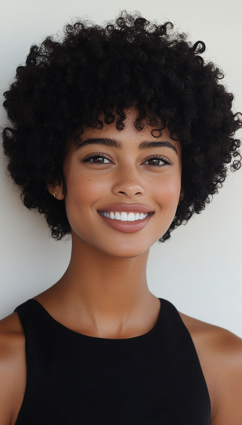 18. Defined Ringlet Afro in Dark Espresso (Short Afro Hairstyles) - Short Afro Hairstyles