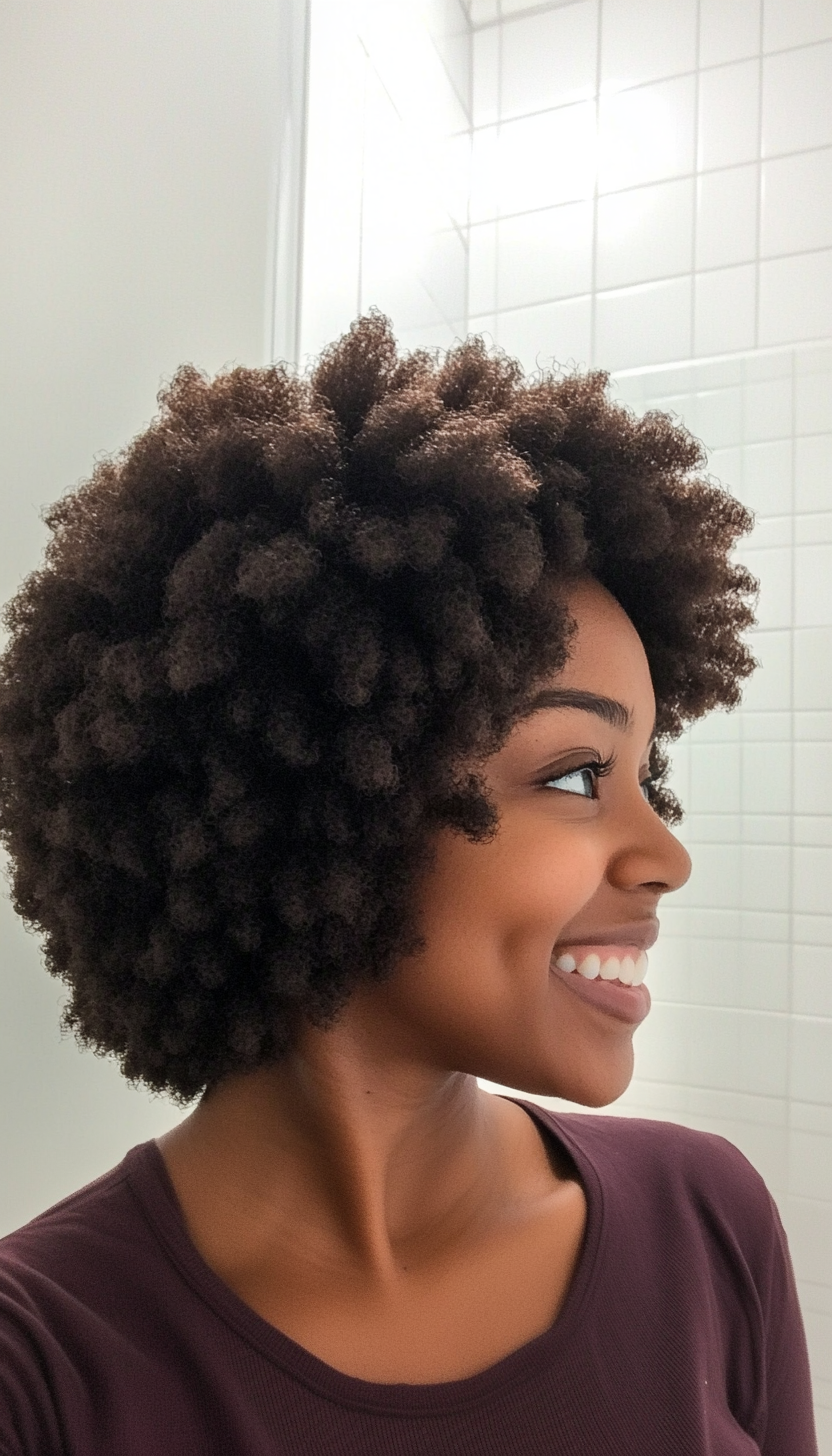 19. Low Cut Fro in Cocoa Brown (Short Afro Hairstyles) - Short Afro Hairstyles