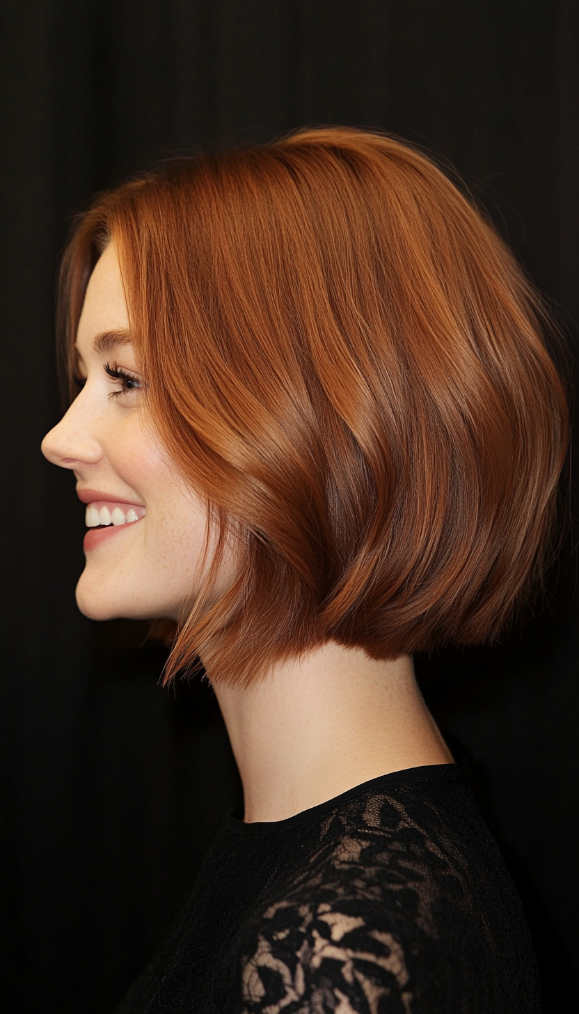 3. Chestnut Feathered Bob (Holiday Hairstyles) - Holiday Hairstyles