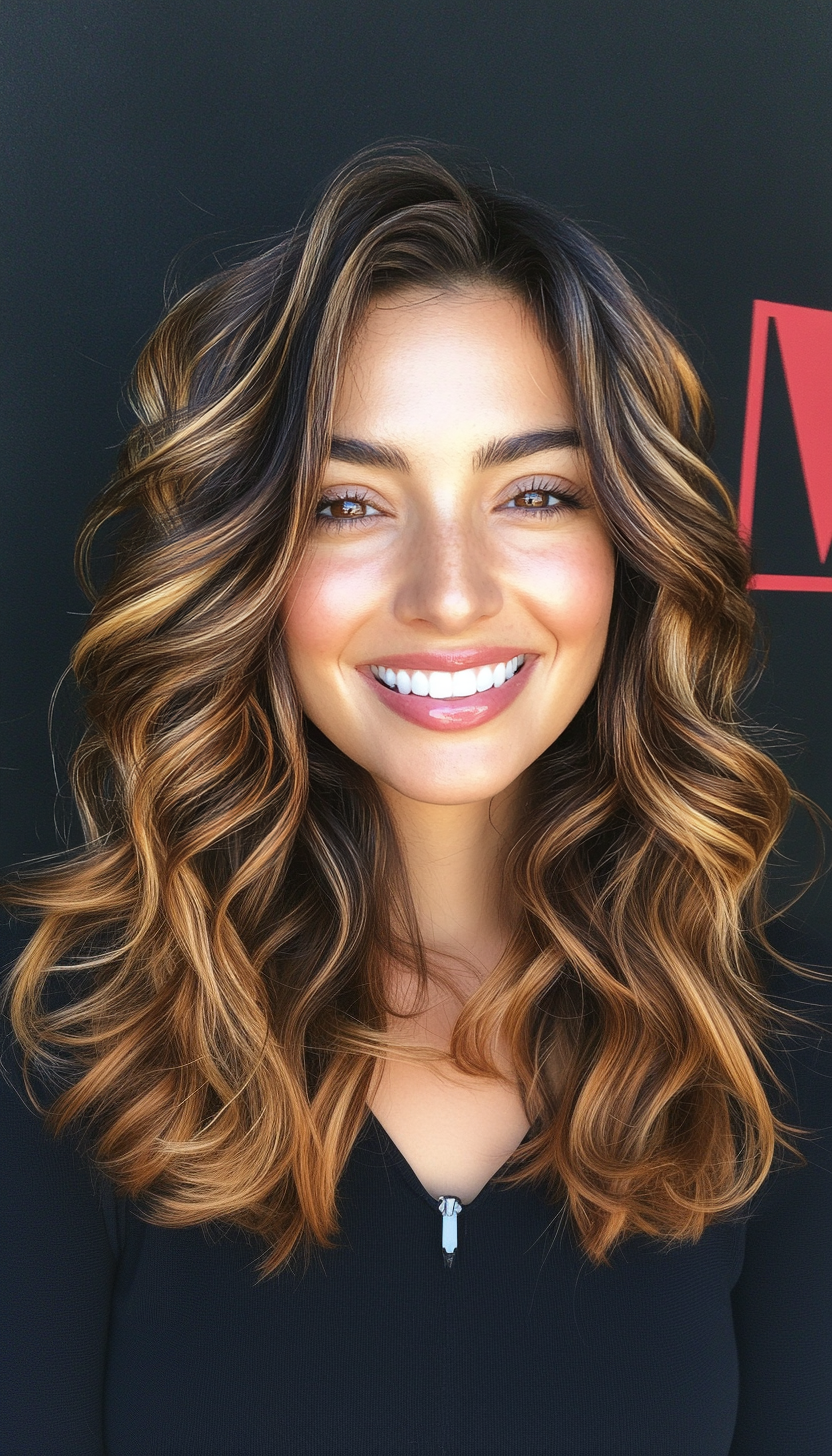 6. Caramel Balayage Curls (Holiday Hairstyles) - Holiday Hairstyles