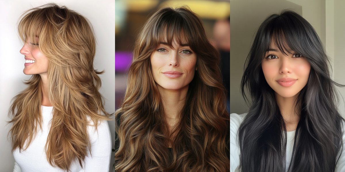 26 Gorgeous Long Haircuts with Bangs for 2025