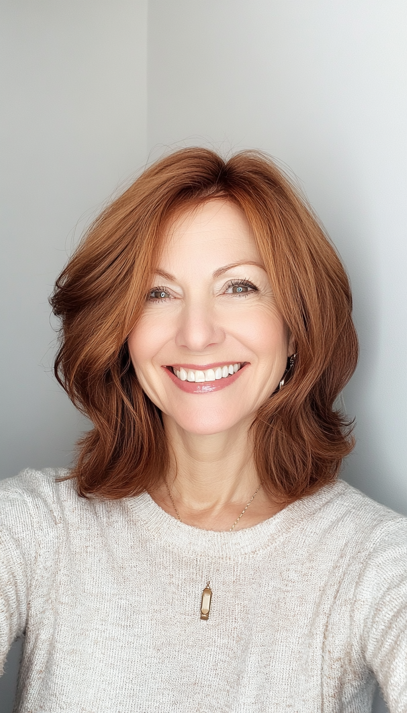 12. The Voluminous Crop in Chestnut Brown (Hairstyles For Women Over 50) - Hairstyles For Women Over 50