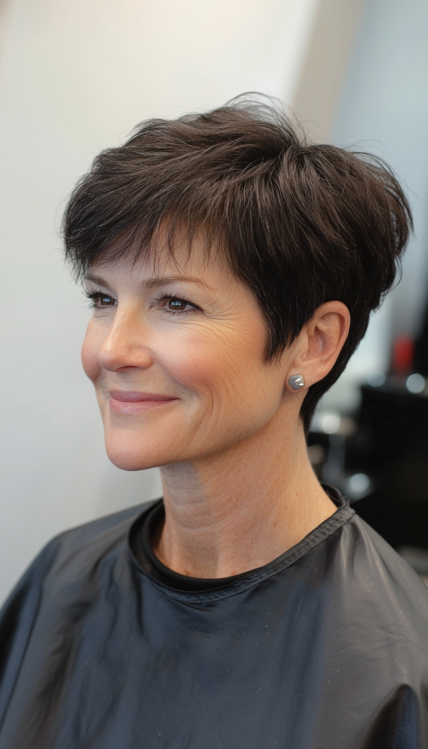 27. Classic Crop in Natural Black (Hairstyles For Women Over 50) - Hairstyles For Women Over 50