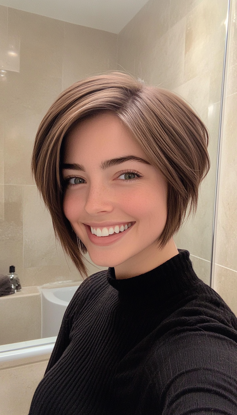 2. Tapered Pixie in Chestnut Brown (Long Pixie Cuts) - Long Pixie Cuts