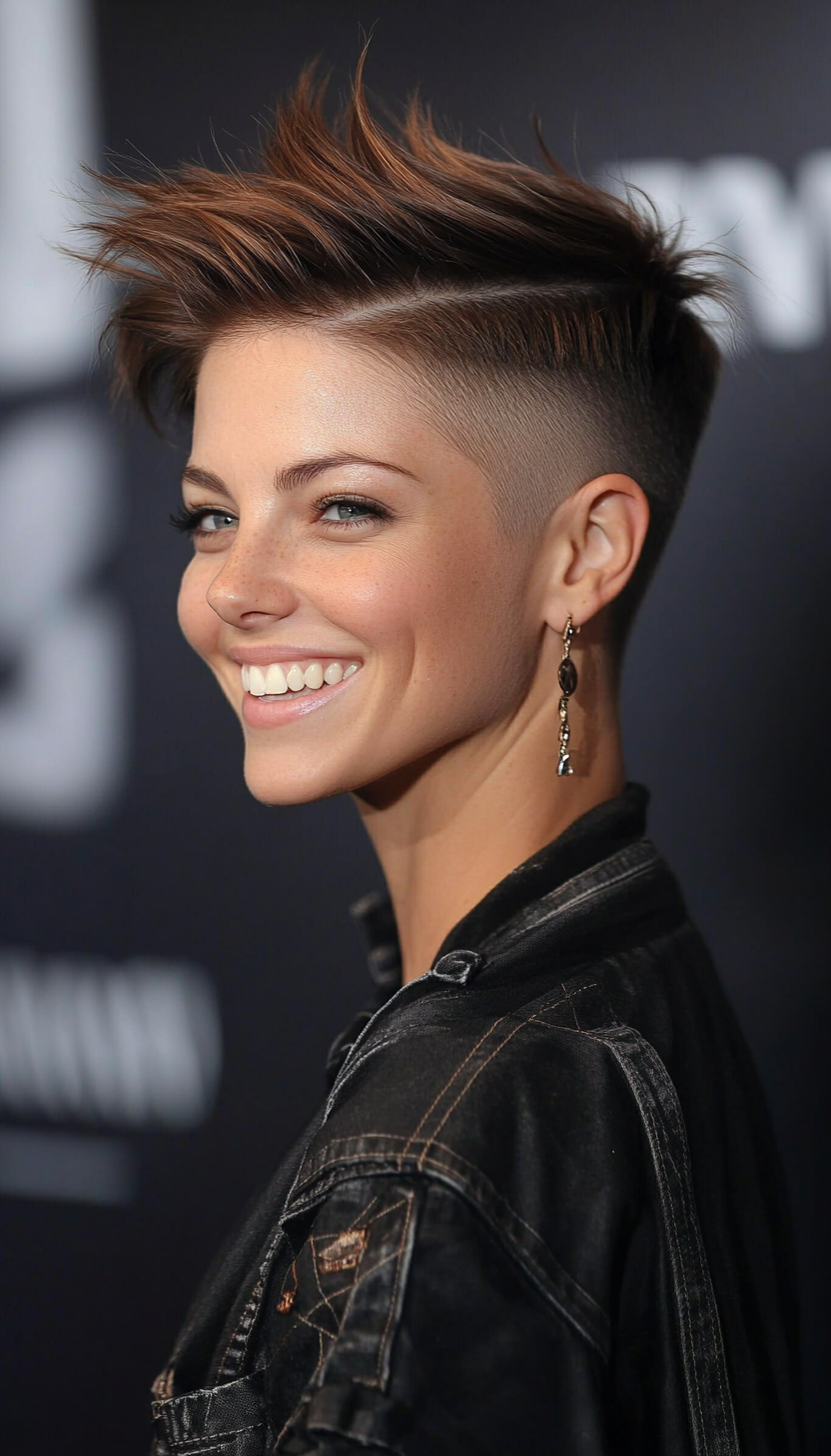 10. Undercut Pixie in Ash Brown (Long Pixie Cuts) - Long Pixie Cuts