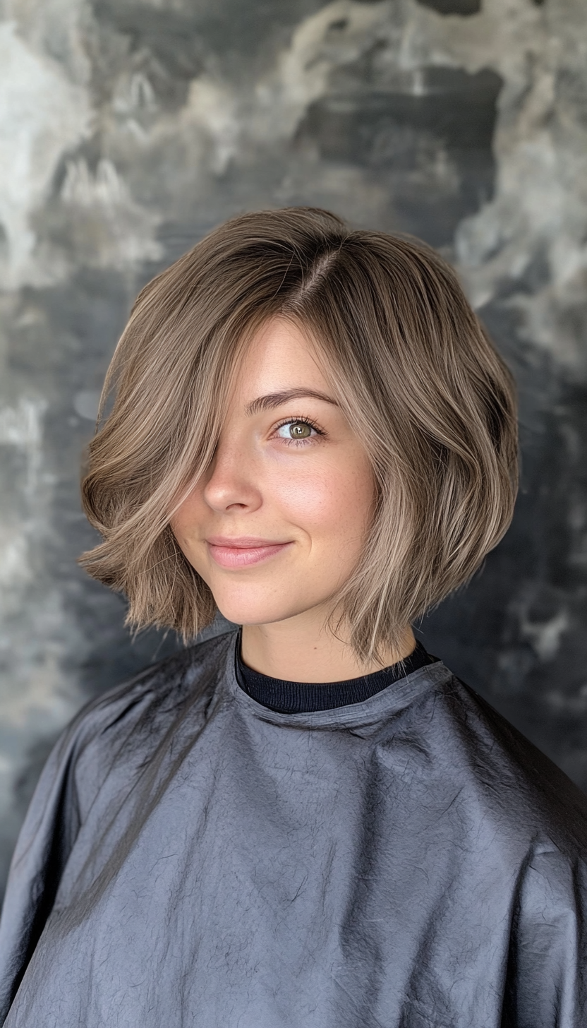 18. Ash Brown Wispy Crop (Shorter Haircuts For Women) - Shorter Haircuts For Women