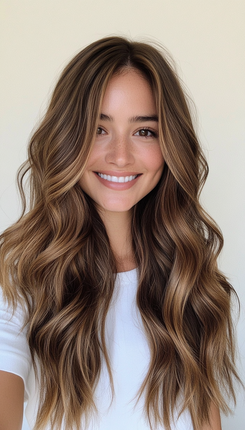 3. Soft Waves with Chestnut Undertones (Long Haircuts For Fine Hair) - Long Haircuts For Fine Hair