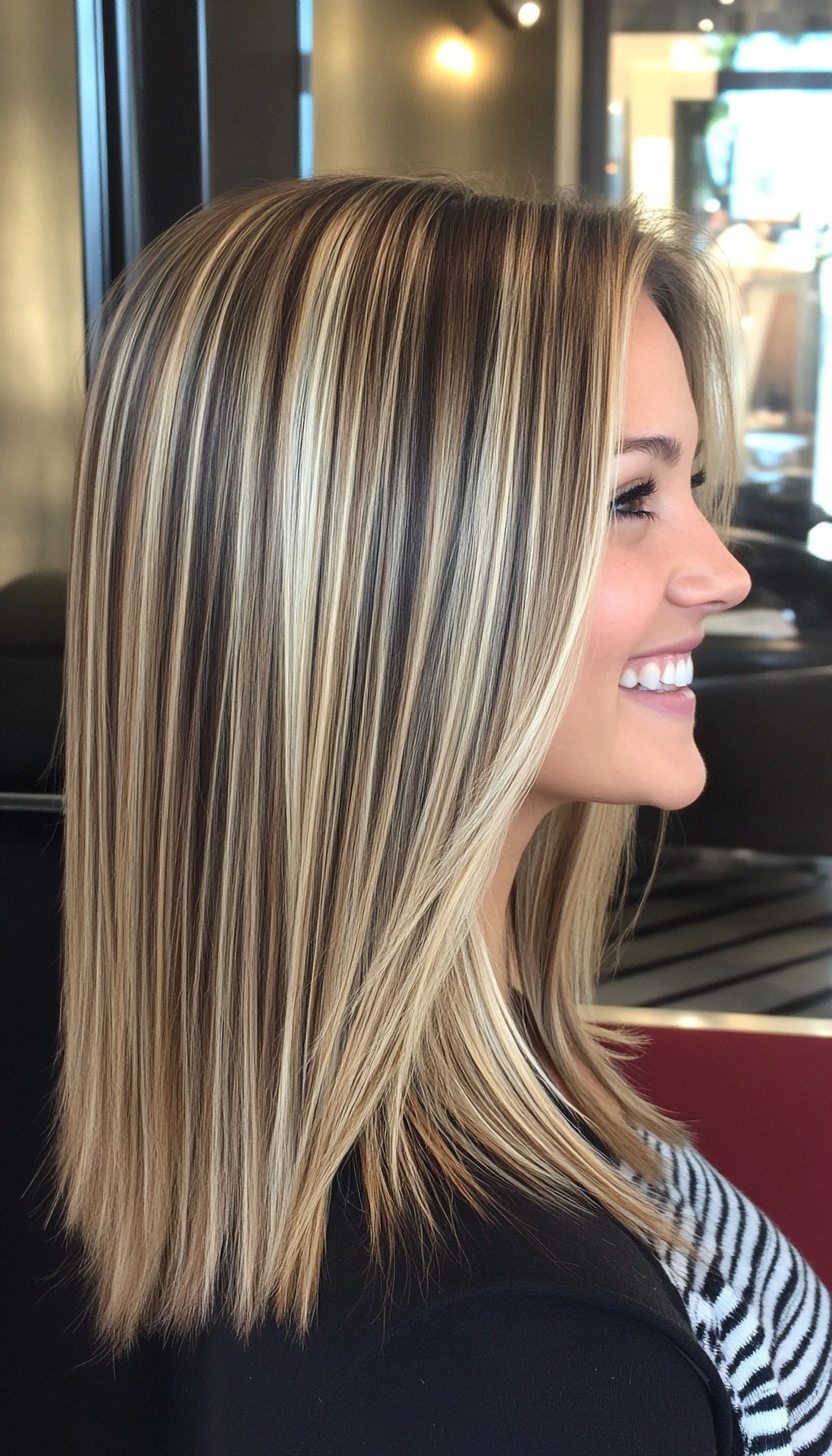 14. Long Bob in Natural Dark Blonde (Long Haircuts For Fine Hair) - Long Haircuts For Fine Hair