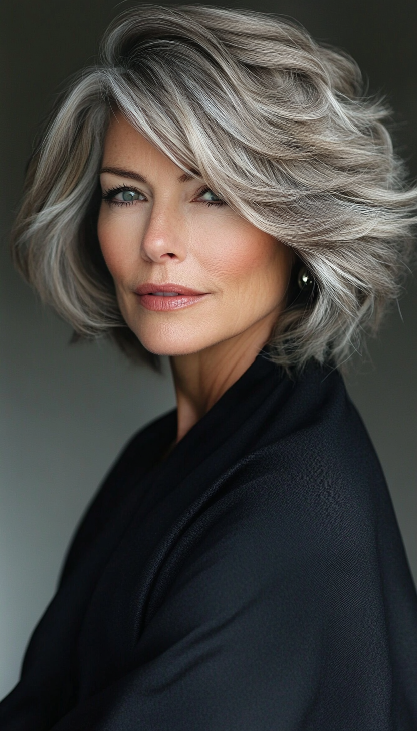 4. Feathered Crop in Sandy Blonde (Short Haircuts For Women Over 50) - Short Haircuts For Women Over 50