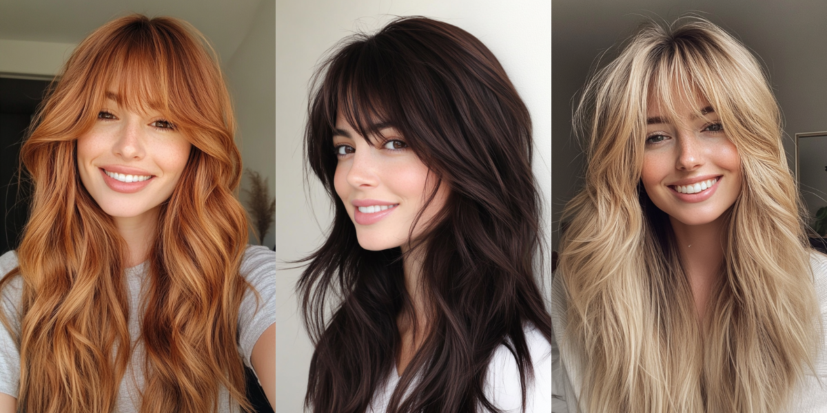 25+ Refreshing Haircuts for Long Hair with Bangs 2025