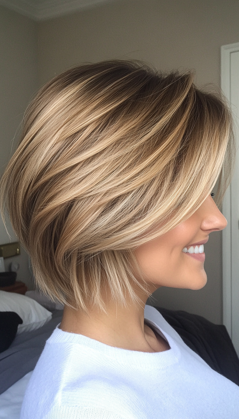 7. Airy Shag in Honey Blonde (Short Hairstyles For Thin Hair) - Short Hairstyles For Thin Hair