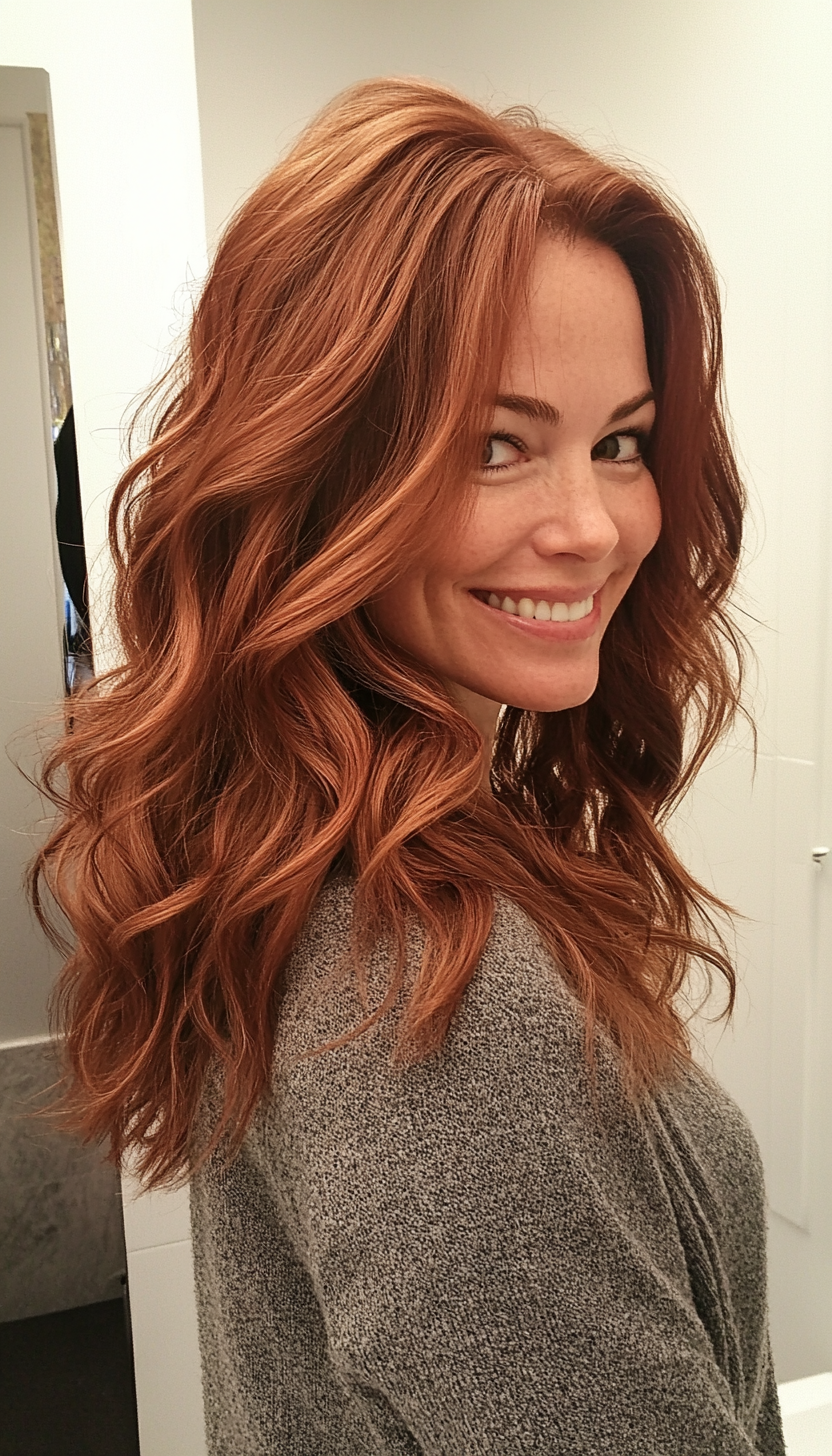 3. Soft Auburn Layers (Hippie Haircuts) - Hippie Haircuts