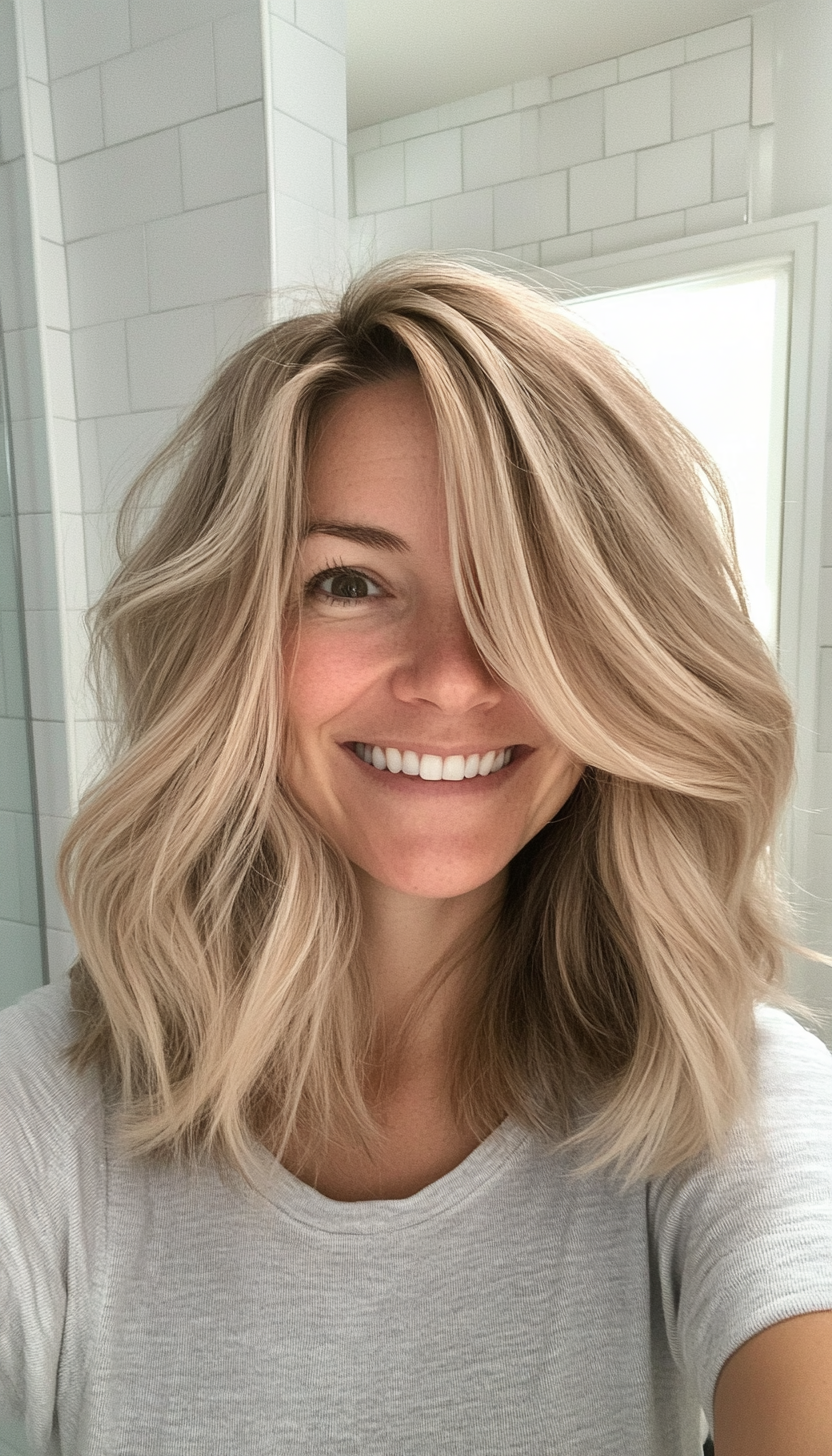 7. Sandy Blonde Freeform Cut (Hippie Haircuts) - Hippie Haircuts