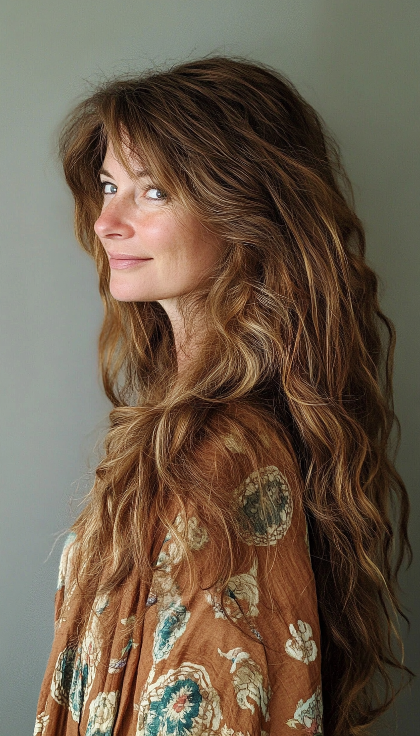 11. Hazelnut Soft Waves (Hippie Haircuts) - Hippie Haircuts