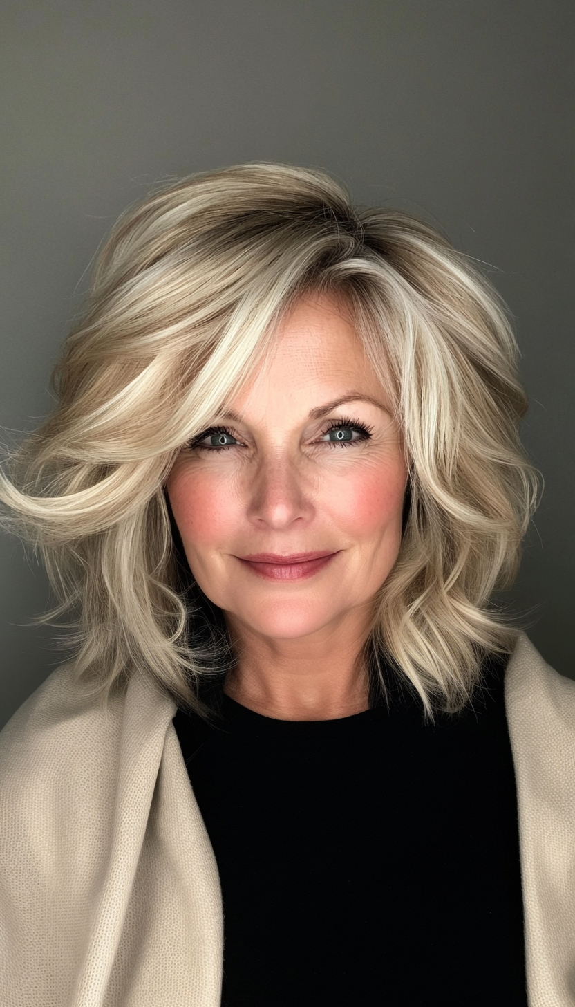 8. Feathered Short Cut in Sandy Blonde (Modern Hairstyles For Women Over 50) - Modern Hairstyles For Women Over 50