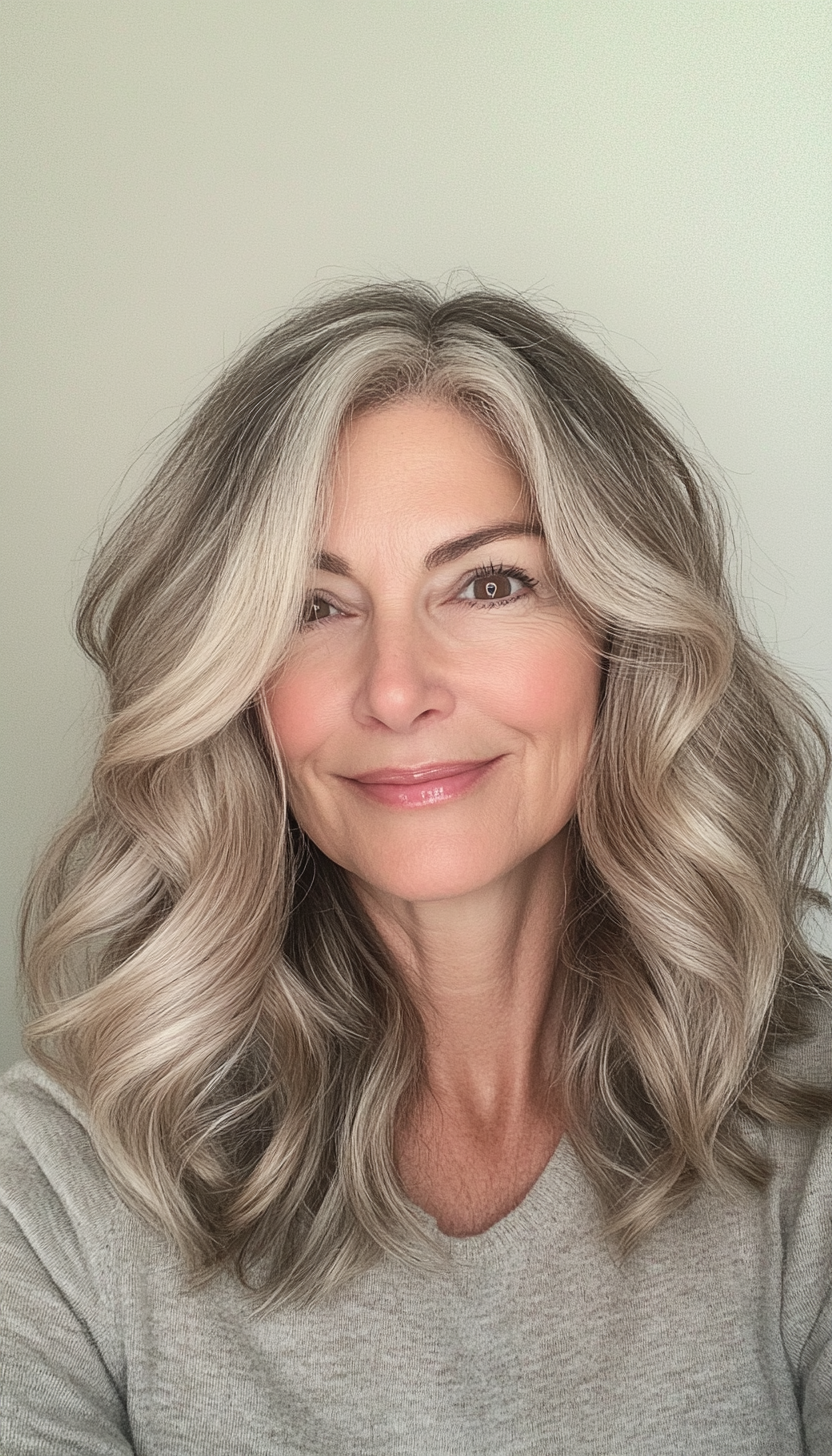 26. Mid-Length Soft Waves in Natural Dark Blonde (Modern Hairstyles For Women Over 50) - Modern Hairstyles For Women Over 50