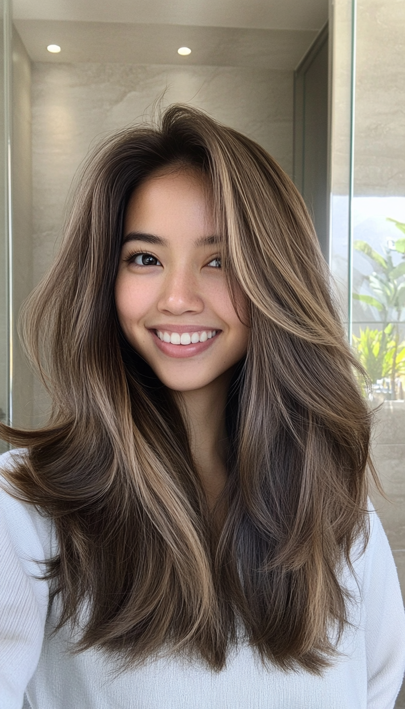 2. Collarbone-Length Layers in Deep Espresso (Haircuts For Fluffy Hair) - Haircuts For Fluffy Hair
