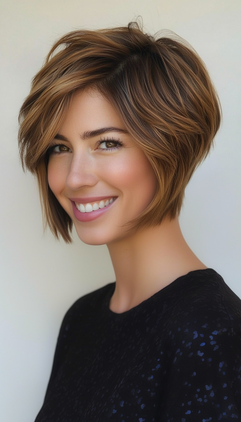 5. Tapered Crop in Golden Brown (Short Hairstyles With Layers) - Short Hairstyles With Layers