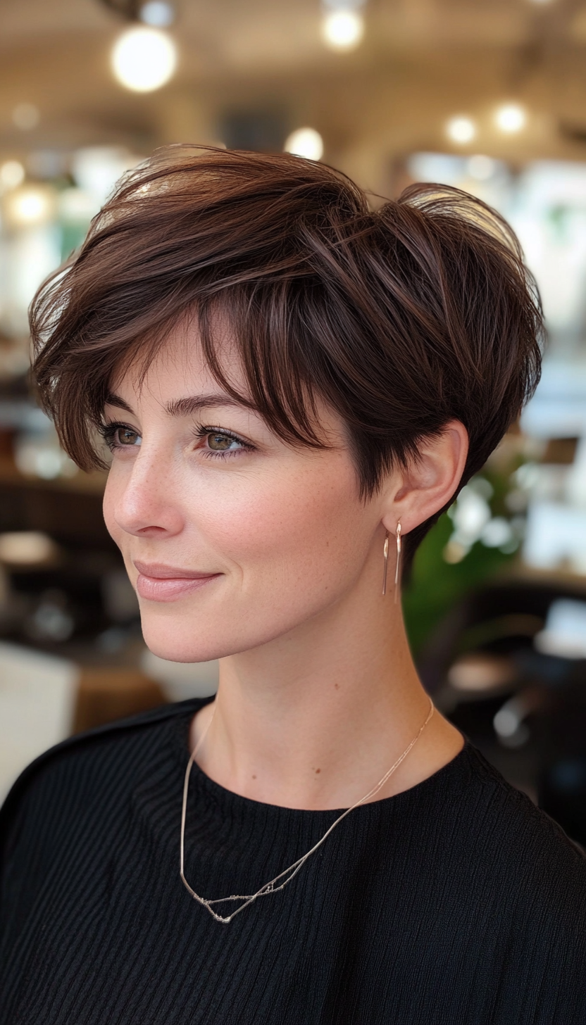 3. Textured Crop in Ash Brown (Short Pixie Haircuts) - Short Pixie Haircuts