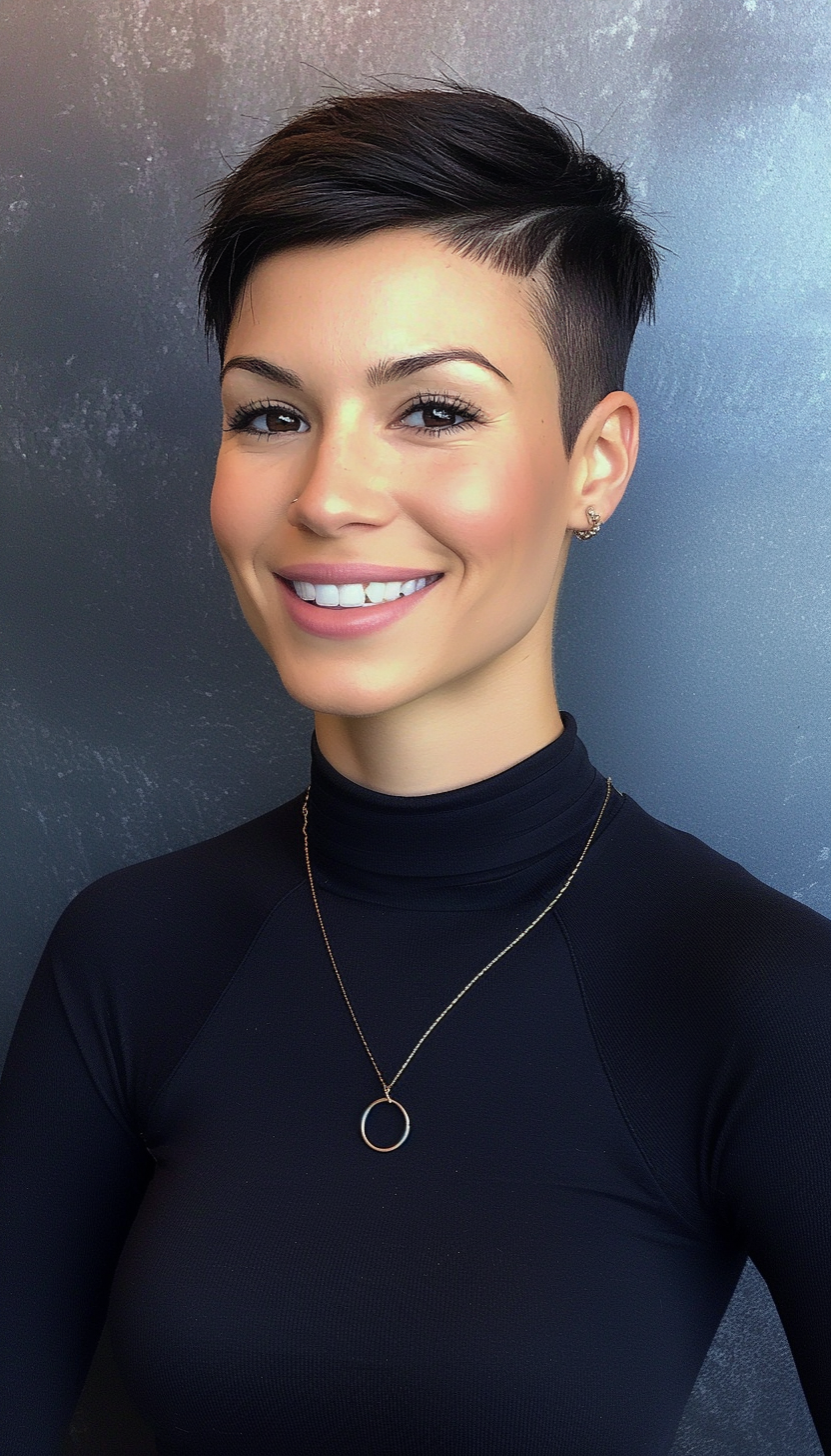 6. Undercut Pixie in Dark Espresso (Short Pixie Haircuts) - Short Pixie Haircuts