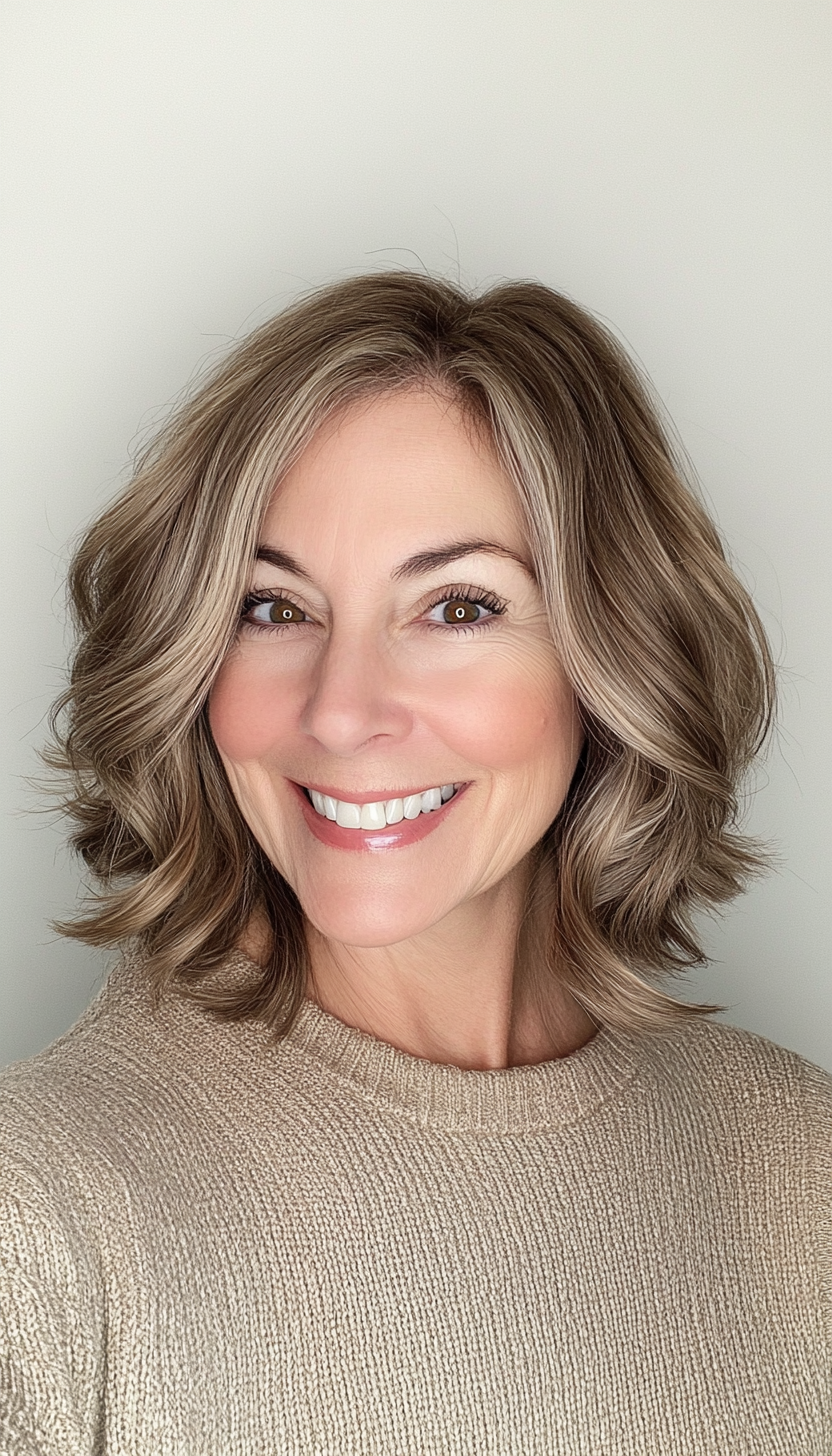 4. Textured Crop in Light Chestnut (Hairstyles For Women Over 70) - Hairstyles For Women Over 70