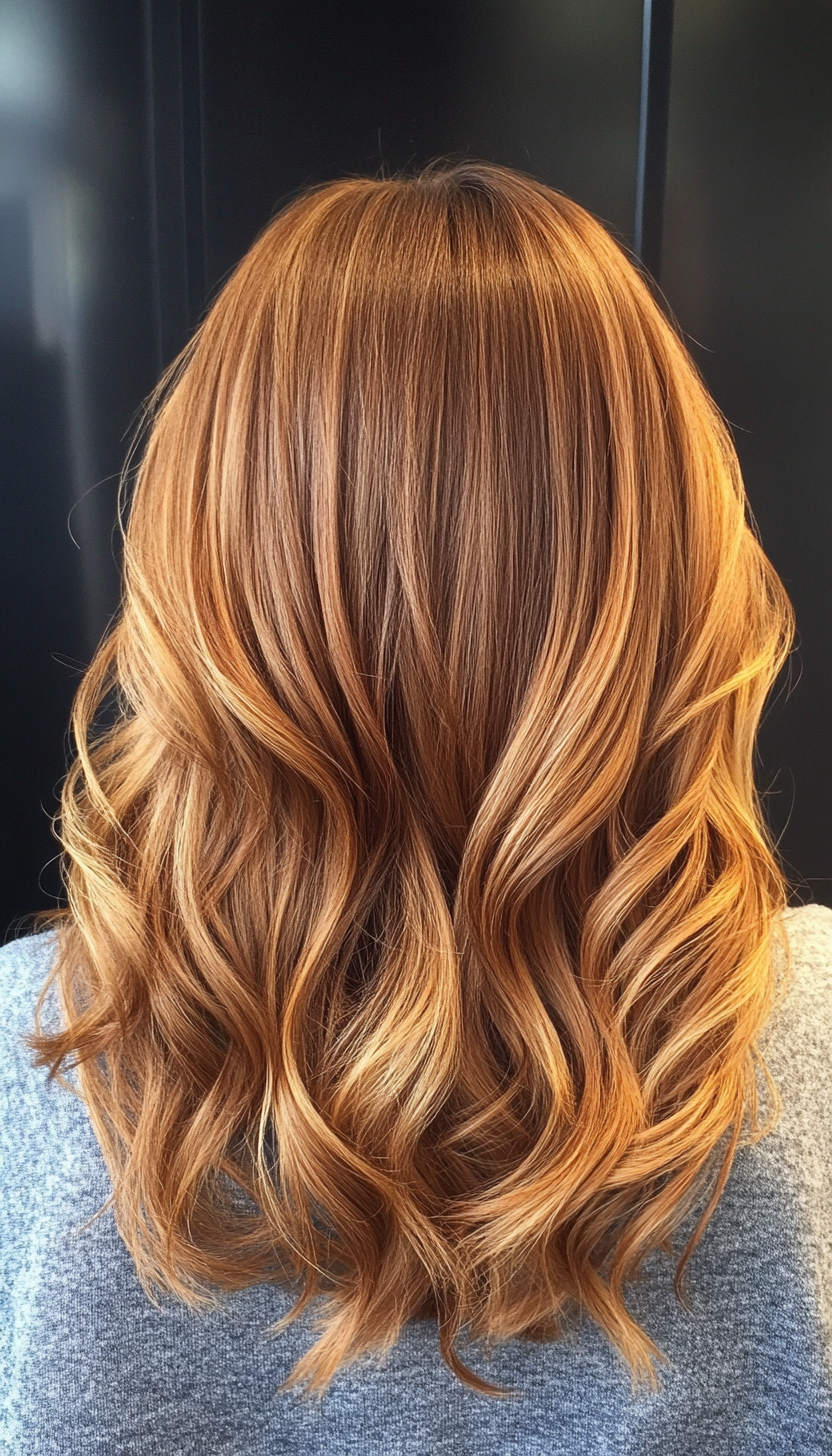 23. Wavy Layered Cut in Sunlit Brown (Medium Layered Haircuts) - Medium Layered Haircuts