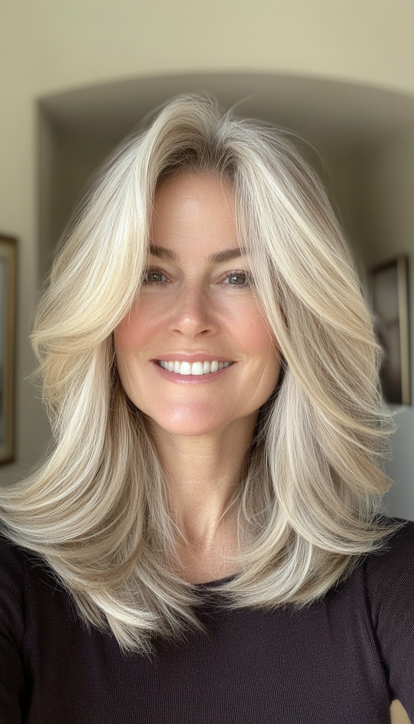 26. Soft, Wispy Layers with Dark Blonde (Layered Haircuts For Older Women) - Layered Haircuts For Older Women