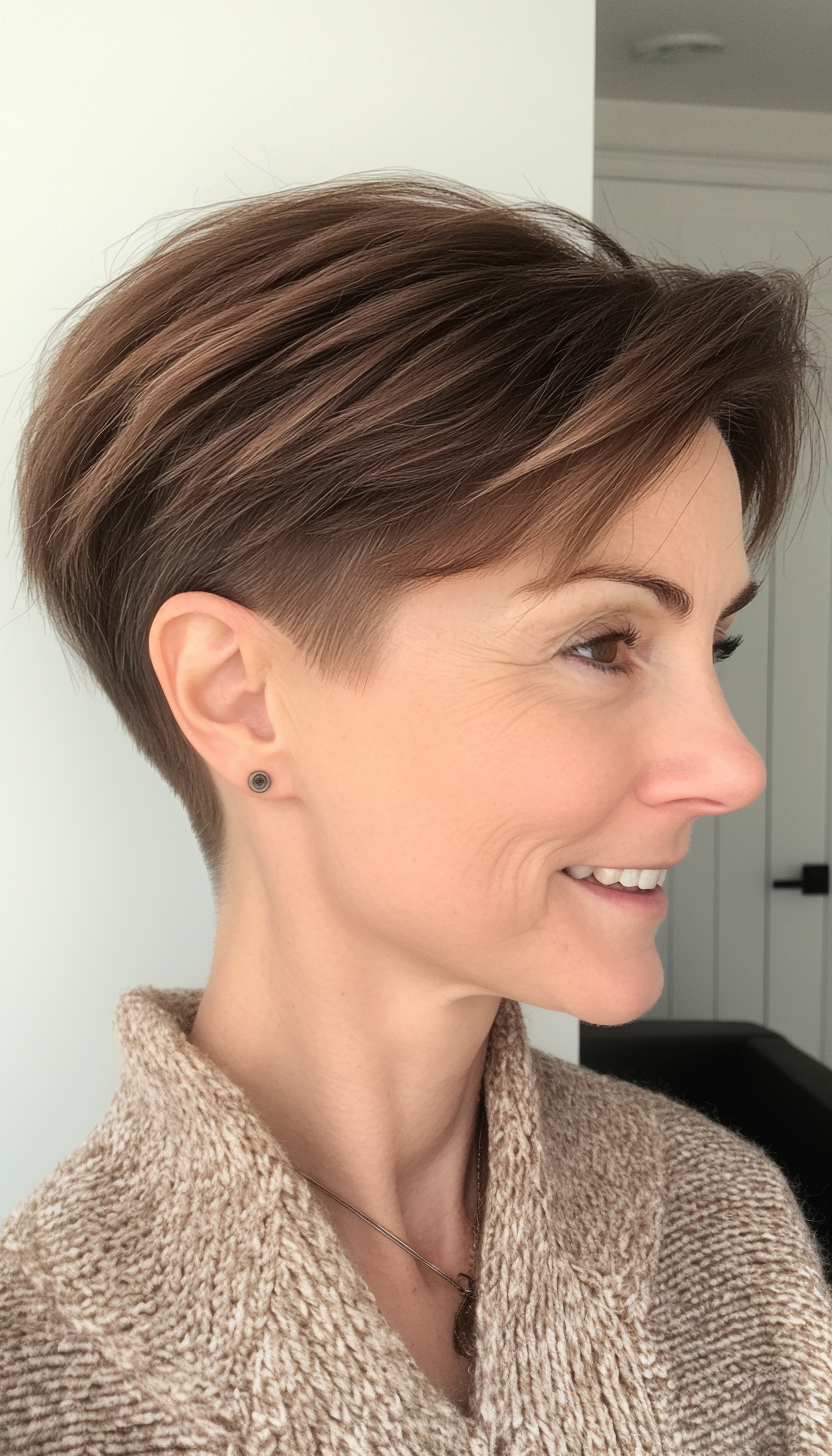 9. Shaggy Bob - Silver Gray (Short Hairstyles For Older Women With Thin Hair) - Short Hairstyles For Older Women With Thin Hair