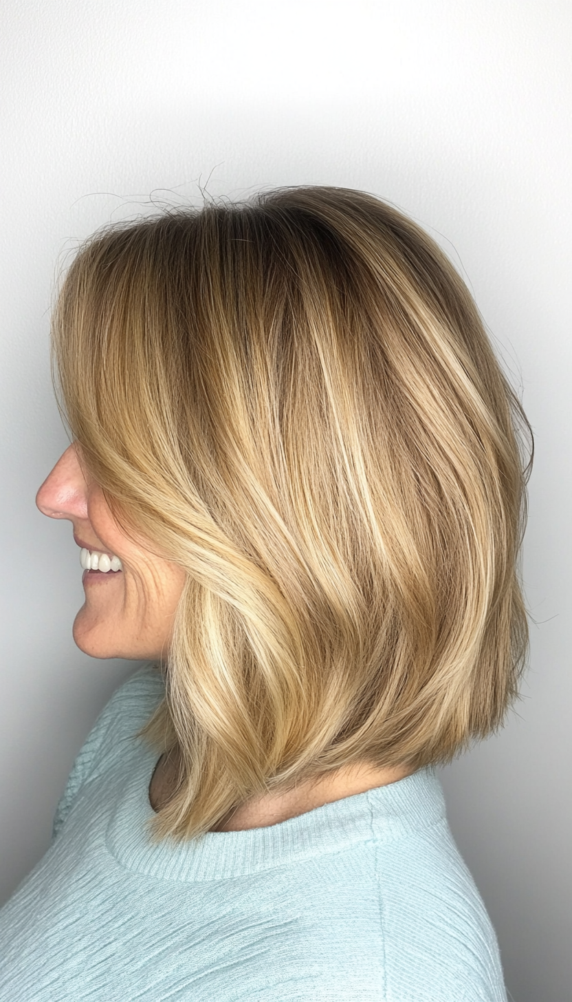 11. Inverted Bob with Subtle Layers - Golden Blonde (Bob Hairstyles For Women Over 50) - Bob Hairstyles For Women Over 50