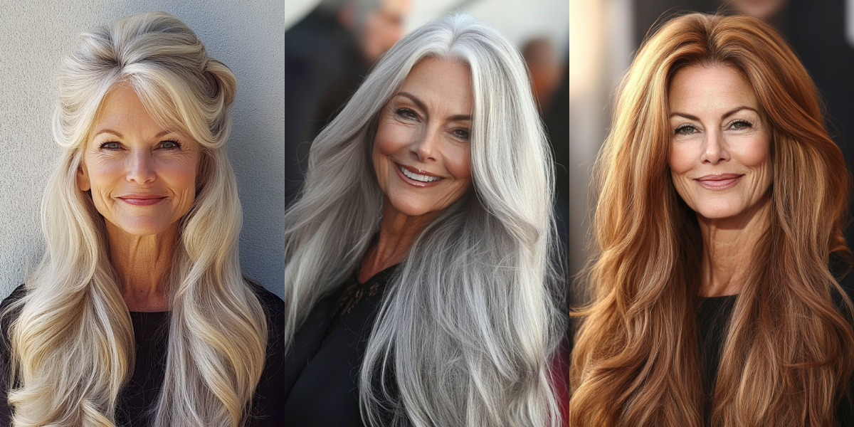 24 Fresh Long Hairstyles for Women Over 60 2025
