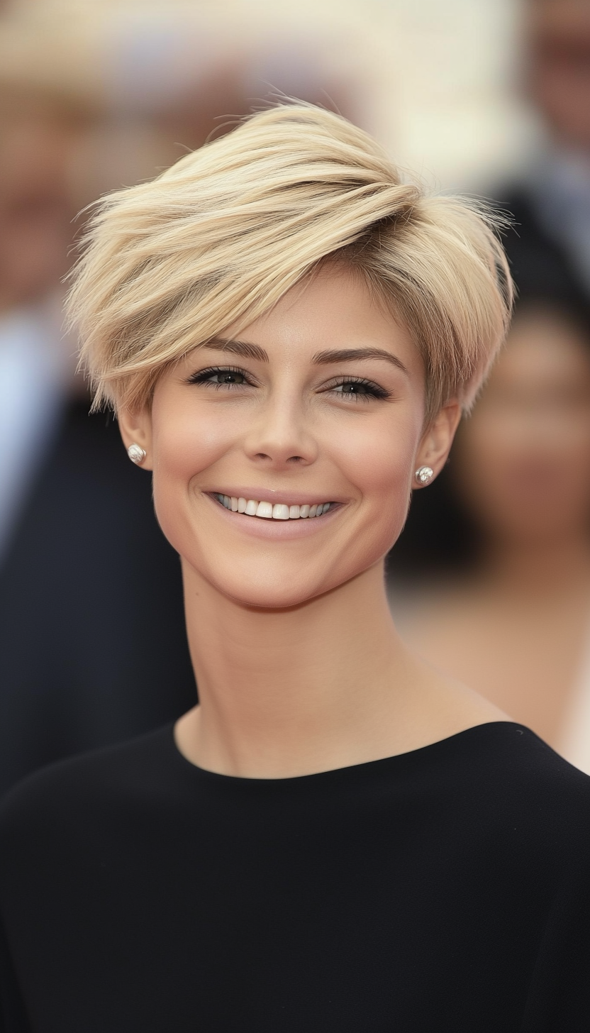 10. Softly Shaped Pixie with Honey Blonde (Pixie Haircuts) - Pixie Haircuts