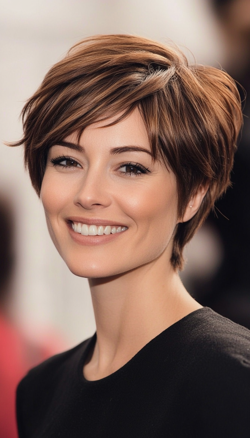18. Warm Cocoa Soft Pixie Bob (Pixie Bob Haircut Ideas) - Pixie Bob Haircut Ideas
