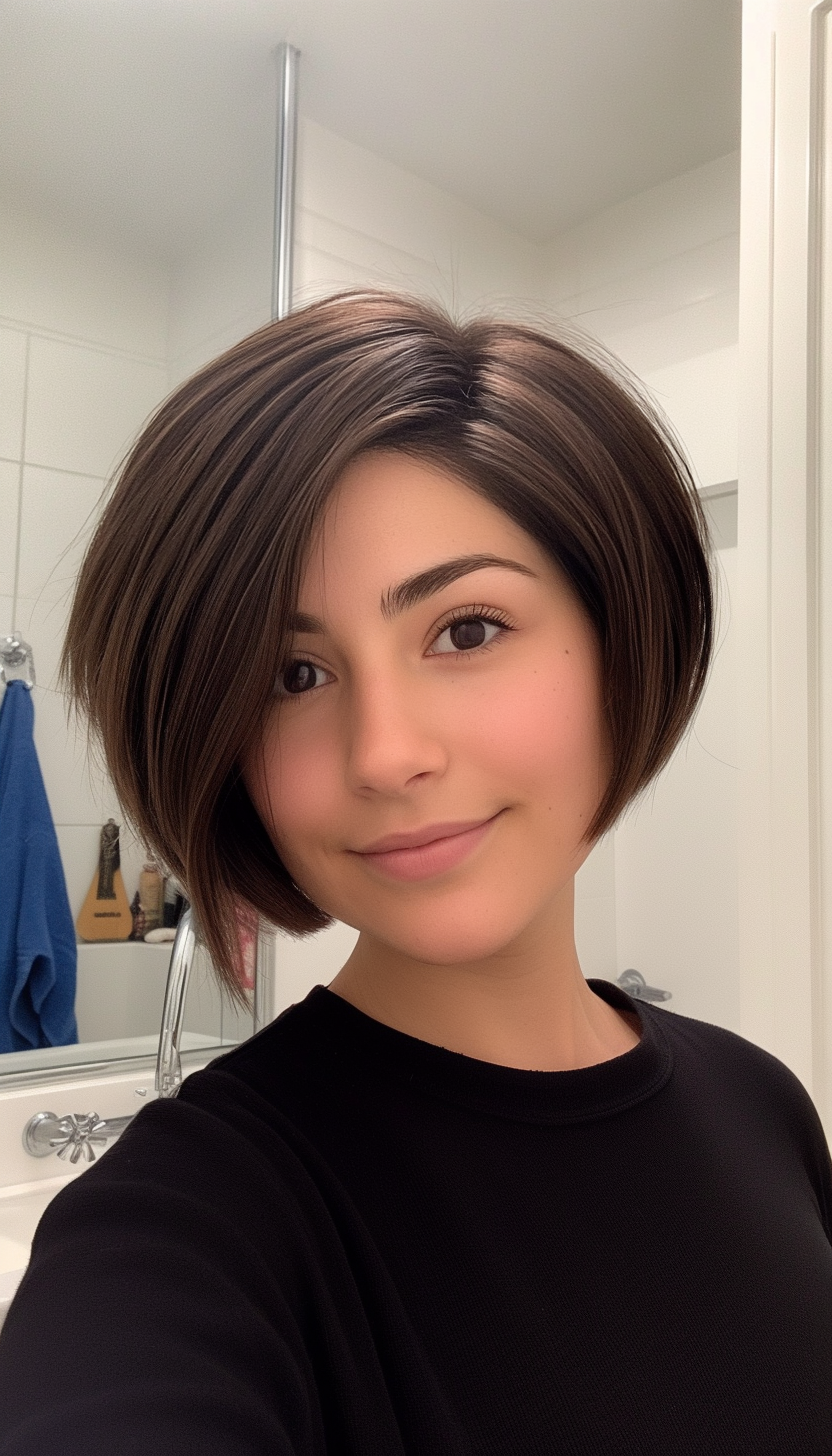 25. Dark Mocha Classic Pixie Bob (Pixie Bob Haircut Ideas) - Pixie Bob Haircut Ideas