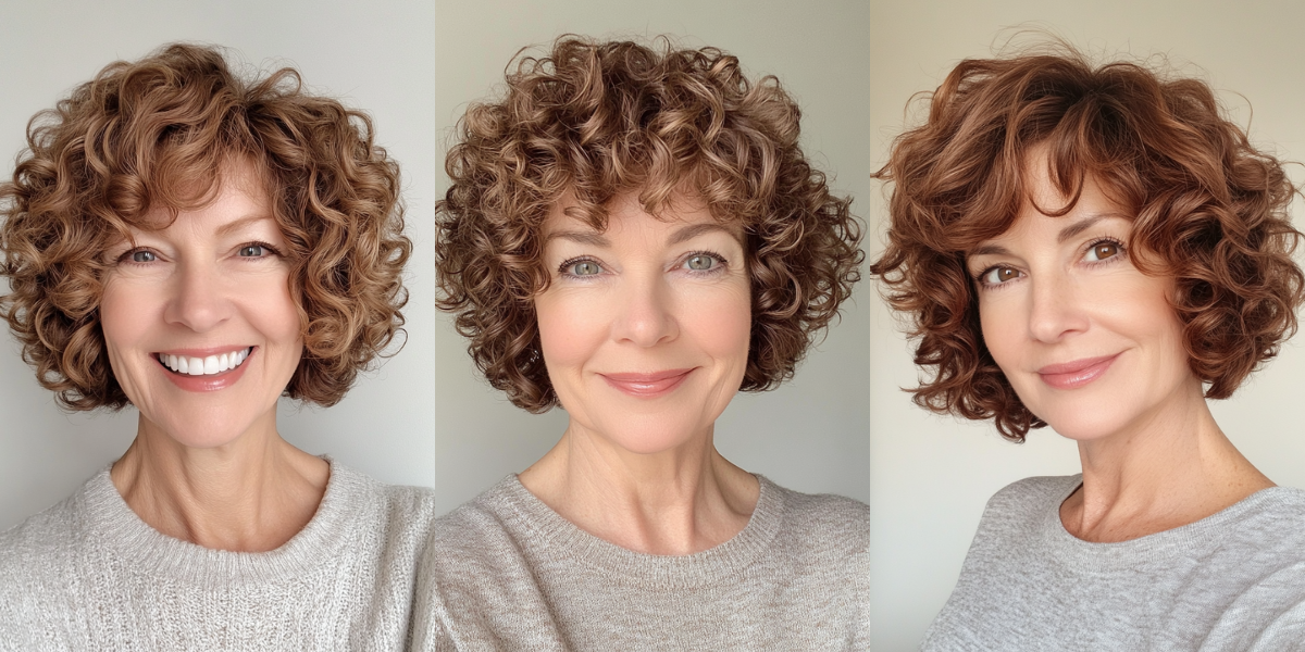 25+ Refreshing Short Curly Hairstyles for Older Women 2025