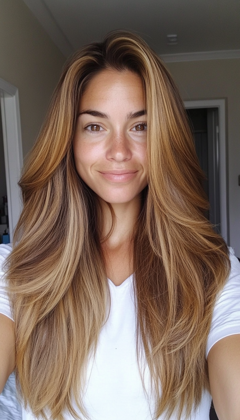 26. Lived-In Layers in Light Sandy Brown (Haircuts With Long Layers) - Haircuts With Long Layers