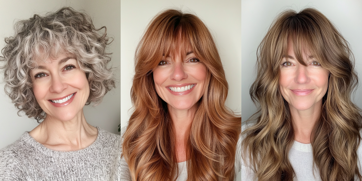 27 Chic Hairstyles for Women Over 50 with Bangs 2025
