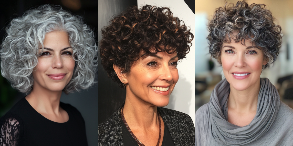 21 Age-Defying Short Curly Haircuts for Women Over 50 in 2025