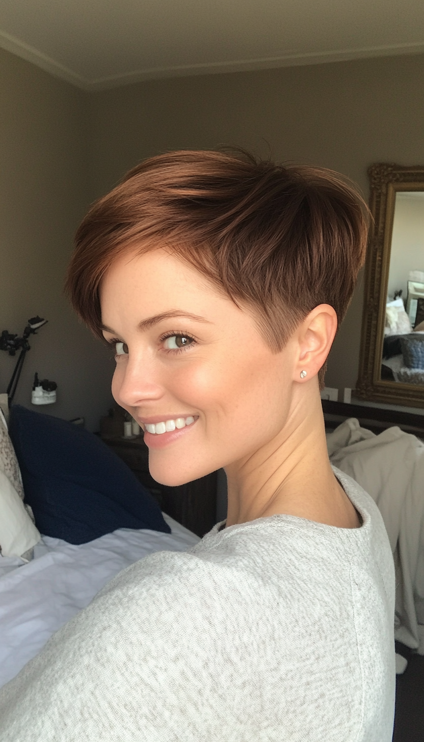 3. Warm Chestnut Micro Pixie (Very Short Pixie Haircuts) - Very Short Pixie Haircuts