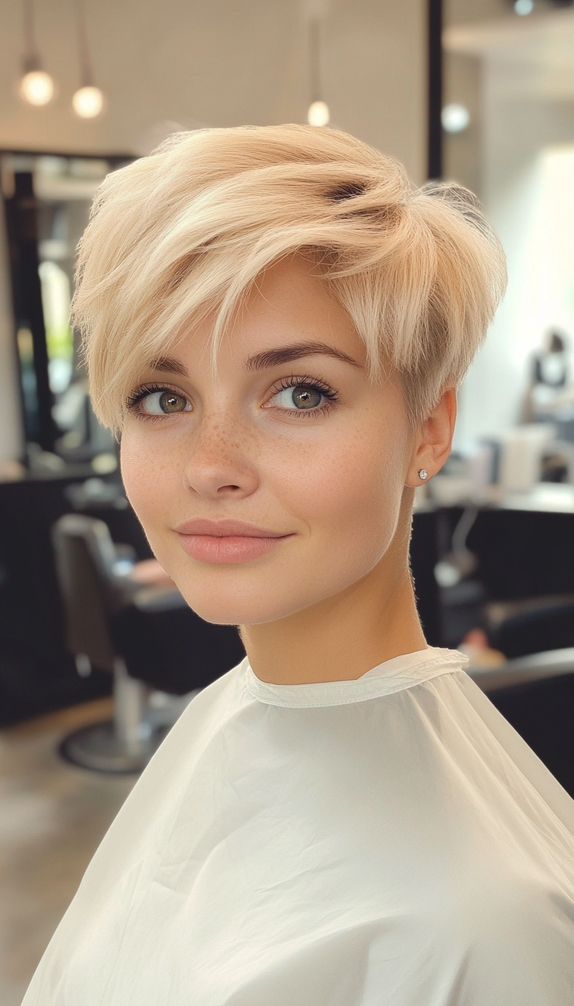 5. Sandy Blonde Razor Cut Pixie (Very Short Pixie Haircuts) - Very Short Pixie Haircuts