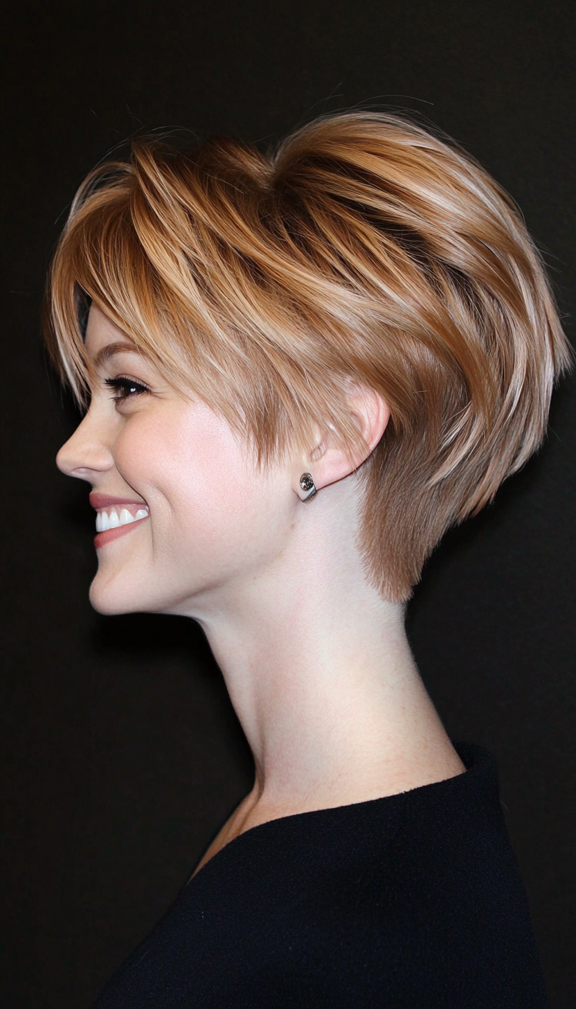 19. Strawberry Blonde Soft Layer Pixie (Very Short Pixie Haircuts) - Very Short Pixie Haircuts